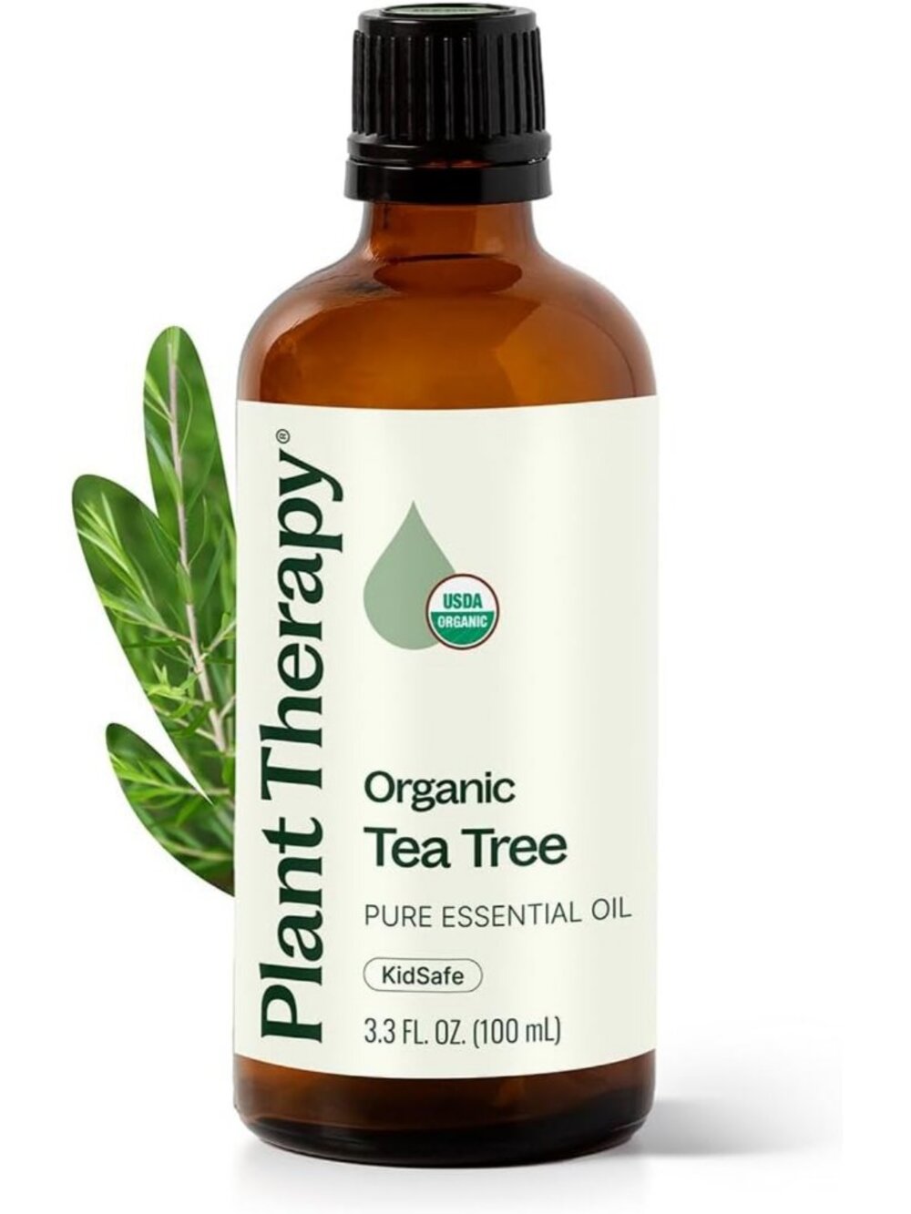 100% Pure Organic Tea Tree Oil - USDA Certified, Undiluted Aromatherapy, 100 mL